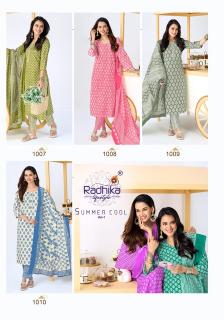 Radhika lifestyle summer cool vol-1 branded kurtis wholesale in bangalore